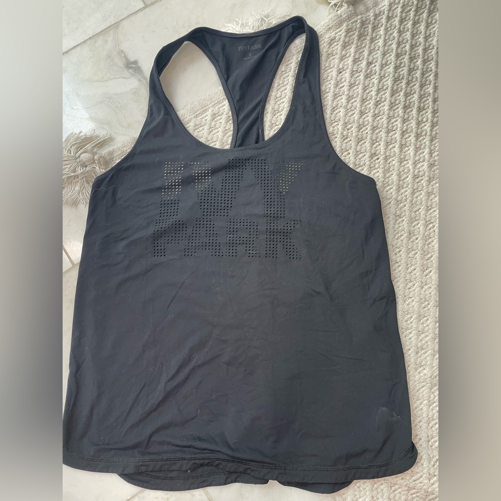 IVY PARK Sleek Black Tank Top